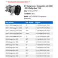 thumbnail image 2 of A/C Compressor - Compatible with 2008 - 2010 Dodge Ram 1500 2009, 2 of 2