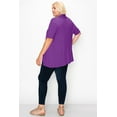 thumbnail image 4 of Women's Plus Size Casual Short Sleeve Cardigan, 4 of 5