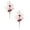 Pink*2, variant on 1 Pcs Valentine's Day Heart and Berry Sprays - Artificial Heart Shaped Floral Picks, Red Pink Berry Flower Stems 16.5" for Wedding Floral Arrangement Wreath
