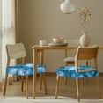 thumbnail image 4 of HELLHERO Marble Print Dining Chair Covers, Dustproof Seat Covers for Dining Room Chairs, Kitchen Chair Slipcovers Removable, Easy to Clean, Blue, 4 of 7