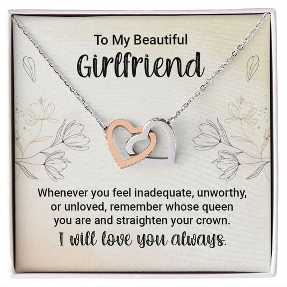 To My Girlfriend Whenever You Feel Inadequate Inseparable Necklace