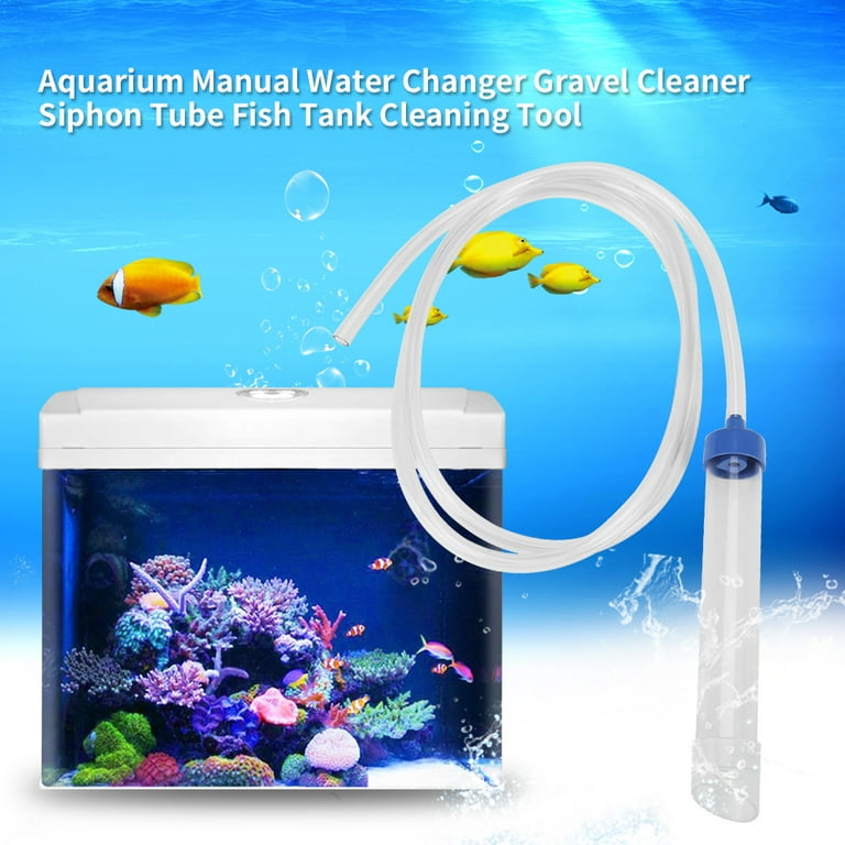 Zerone Aquarium Manual Water Changer Gravel Cleaner Siphon Tube Fish Tank  Cleaning Tool,Aquarium Water Changer, Aquarium Siphon 