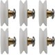 thumbnail image 1 of Cuarto de baño Corredizo Rueda única Baño Puerta de vidrio Rueda colgante Puerta corrediza antigua Rueda Accesorios Arco Puerta de vidrio Rodillo (6pcs, Whi, 1 of 2