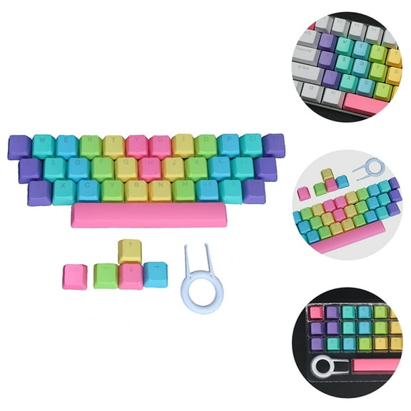 KALLORY Colorful Keyboard Caps 39Keys Pbt WearResistant Keycap Set 1Set