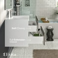 thumbnail image 5 of Eviva Vienna 36 in. Cement Gray and White Wall Mount Bathroom Vanity with White Integrated Acrylic Sink, 5 of 7