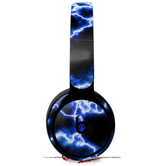 Skin Decal Wrap works with Original Beats Solo Pro Headphones Electrify Blue Skin Only BEATS NOT INCLUDED
