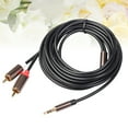 thumbnail image 4 of TOXMENT 3 Meters 2RCA to 3.5mm Interface Male Audio Cable for Amplifiers Audio Home Theater DVD Amplifier Phone Headphone Tablet PC Sound, 4 of 8