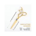 thumbnail image 3 of 6.5-Inch Full Golden Hair Cutting Scissors With Blue Sapphire For Professional Or Home Use, 3 of 5