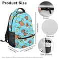 thumbnail image 7 of Jeiento 16 Inch Kids School Backpack Water-Resistant Polyester Capybara Lemon Bookbag for Boys Girls, Elementary & Middle School Back to School, 7 of 7