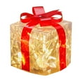 thumbnail image 2 of Christmas Lighted Gift Boxes, Christmas Decorations Indoor Outdoor 50 LED Transparent Lighted Boxes for Christmas Tree Decorations, 2 of 3