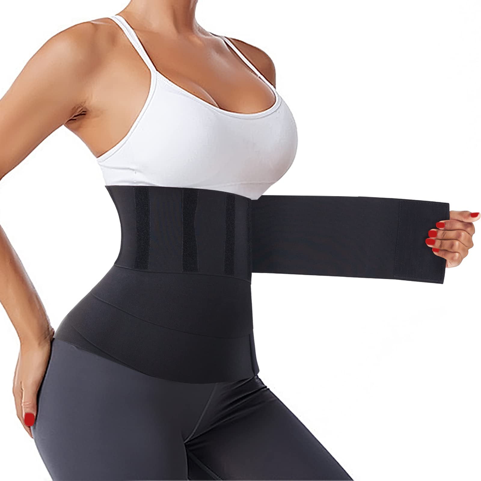 Plus Size Waist Trainer Wrap Adjust your Snatch Me Up Bandage Warp Tummy Waist Trimmer Belt for Women 5M 