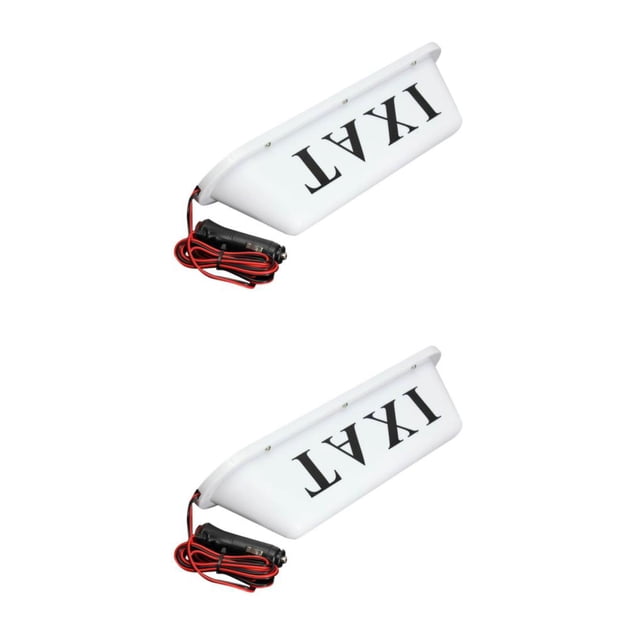 Speravity Car Vehicle Taxi Cab Roof Dome LED Base white Sign Shell Lamp Magnetic Tipo 1 2piezas