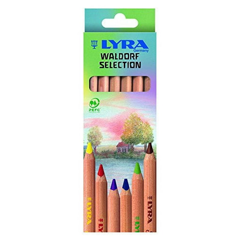 Lyra Waldorf Selection Triangular Colored Pencils - Set of 6 Jumbo  Colored