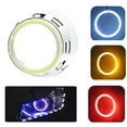 thumbnail image 1 of Walbest 1PC 2.36" Projector Universal RGB LED Fog Light White COB Halo Angel Eye Rings DRL Driving Bulbs (Green), 1 of 7