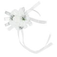 thumbnail image 3 of Corsage de Poignet, Conception de Ruban Réutilisable de Fleur de Poignet Blanc de Couleur Vive Durable pour des Mariages pour la Partie de Danse, 3 of 8