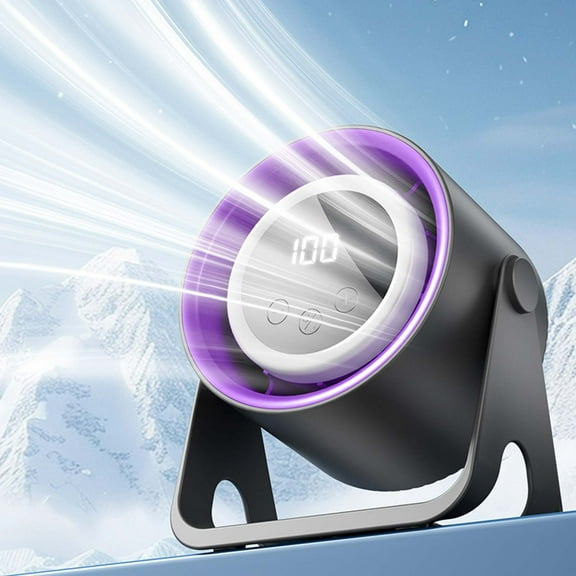 Desk Fan with 100 Speeds, Adjustable 180 Tilt, Portable Small Turbo Table Fan, Touch Control Desk Fan, Quickly Cooling Fan, Quiet Wall Mounted Fan, Strong Wind Fan for Indoor Outdoor