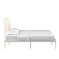 thumbnail image 4 of Weston Home Belisse Metal Platform King Bed with Curved Metal Headboard, White, 4 of 9