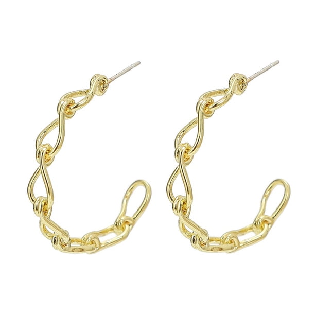 1 par de pendientes geométricos para mujer, aretes creativos estilo retro.
