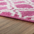thumbnail image 5 of Well Woven StarBright Calipso Modern Trellis Kids Runner Rug, Pink, 2' x 7'3", 5 of 5