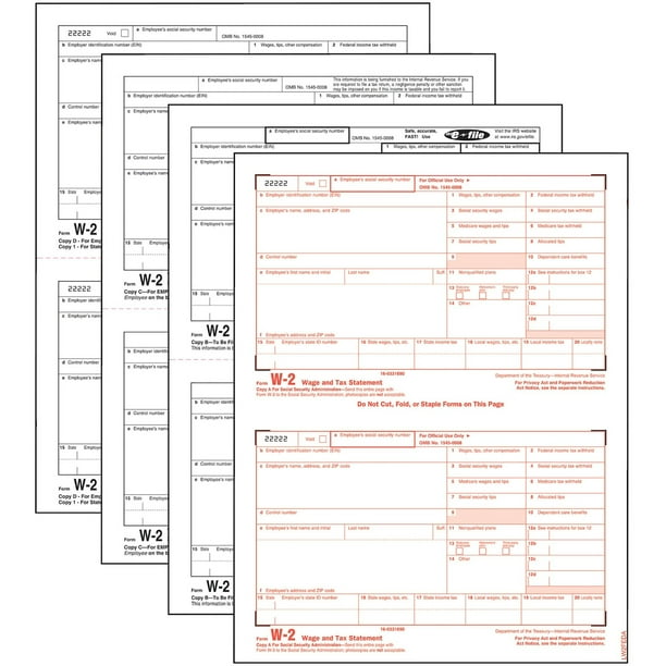 TOPS Laser W2 Forms Kits, 50 / Pack (Quantity)