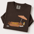 thumbnail image 2 of Dachshund Mom Comfort Colors Shirt, Hotdog Beach Vacation Tee, Cute Funny Weiner Dog Summer Gift, Boho Minimalist, Unisex, 2 of 6
