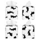 thumbnail image 2 of Balery Black Rabbit Porta Pañuelos de Cuero con Estampado – Funda Moderna Cuadrada para Caja de Pañuelos, Dispensador 5x5x5'', 2 of 7