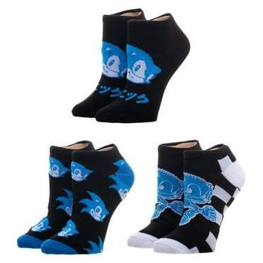 Sonic The Hedgehog Boys Ankle Socks - Pack Of 3 Pairs, Officially Licensed