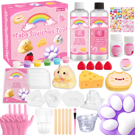 46PCS Craft Kit, DIY Soft Toy Making Set, Art & Craft Kits for Kids & Adults, Complete DIY Kit with Molds & Supplies for Creative Fun