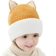 thumbnail image 2 of Toddler Winter Hat Baby Balaclava 2 in 1,Fleece Lined Knitted Beanie with Face Mask, Ear Flaps & Pom Pom for Boys Girls, 2 of 4