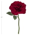 thumbnail image 4 of 13-inch Artificial Silk Red Single Head Large Rose Short Stem, for Indoor Use, by Mainstays, 4 of 5