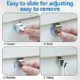 thumbnail image 2 of LQQBOX 20 Pcs Vinyl Siding Hooks, No Hole Siding Hanging Hangers, Heavy-Duty Stainless Steel Vinyl Siding Hanger, Reusable Siding Clips for Hanging Holiday Decorations, Plaques, String Light, 2 of 7