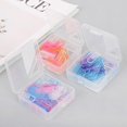 thumbnail image 4 of 60pcs Small Mini Paperclip Kawaii Candy Color Clear Stationery Binder Clip Tab, 4 of 4