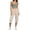 Beige, variant on MLCDZ Womens Cargo Capris Lightweight Elastic Waist Hiking Capri Pants Multiple Pockets Quick Dry Casual Outdoor Trip Loose Cropped Trousers