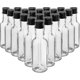 thumbnail image 2 of Mini Liquor Bottles (24 Pack) - Reusable Plastic 50ml Empty Spirit Bottles With Black Screw Caps And Liquid Funnel For Easy Pouring, Bottle Filling, 2 of 4