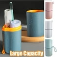 thumbnail image 1 of Neinkie 650ML Travel Toothbrush Cup Case,Toothbrush Holder with Cover Travel Toothbrush Containers Portable Toothpaste Storage Toothbrush Case and Carrier for Camping School Business Trip, 1 of 7