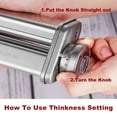 thumbnail image 4 of GVODE Stainless Steel Pasta Roller Attachment Adjustable Thickness Knob for KitchenAid Stand Mixer - Enhance Your Pasta Making Experience, 4 of 6