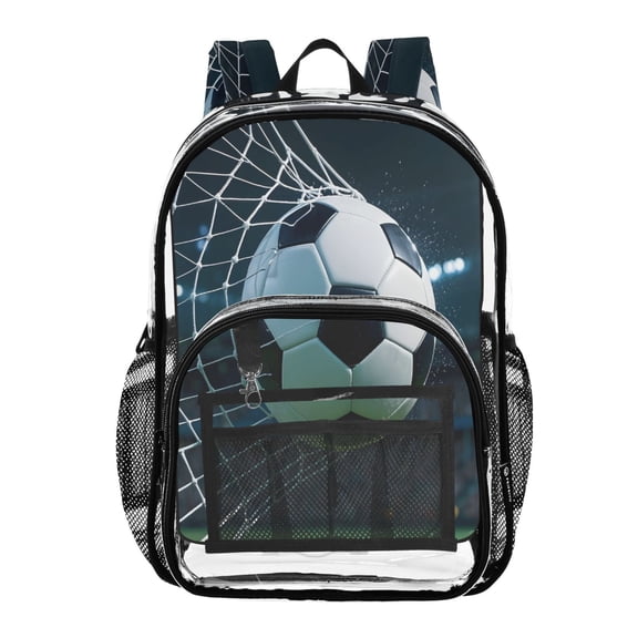 ALAZA Clear Backpack Football Field PVC Transparent BookBag