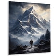 thumbnail image 2 of Designart "Harmonious Mountain Trails I" Hiking Metal Art Print, 2 of 5