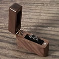 thumbnail image 4 of Caja de anillo de madera vintage para propuesta de compromiso de boda Caja de anillo alto de madera hecha a mano pequeña Caja de joyería, 4 of 5