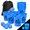 Blue Glow in Dark-Large, variant on Blue Glow in Dark Large Giant Yard Pong Outdoor Toss Game Set
