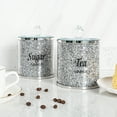 thumbnail image 4 of SHYFOY Kitchen Canister Set with Lids for Coffee Sugar Tea, Set of 3, Crushed Diamond Containers Jar Set Home Counter Decor, 4 of 12