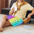 thumbnail image 3 of Haiem Rainbow Scales2 Men's Pajama Short with Soft Woven Cotton Elastic Waistband Sleep Short-4X-Large, 3 of 9