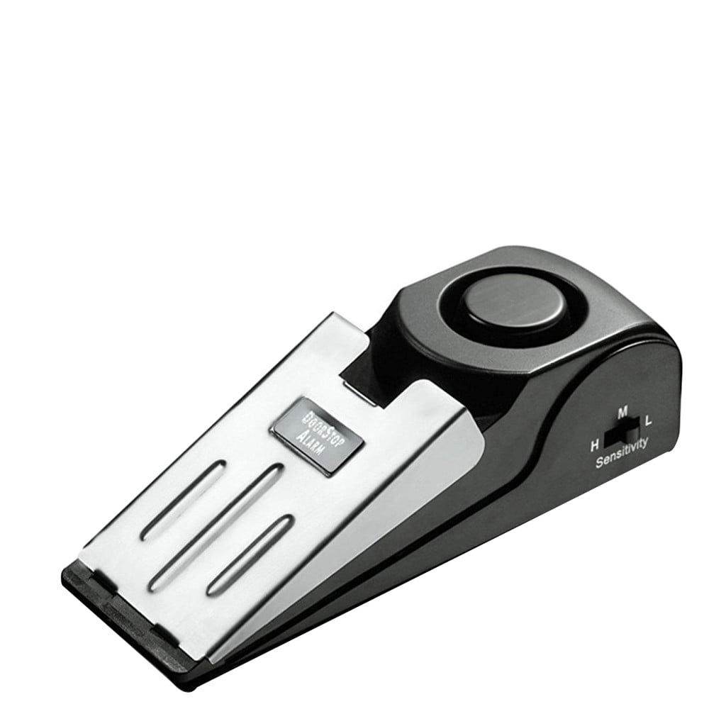 Home Security Wedge Door Stop Alarm System Device Intruder Alert