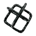 thumbnail image 3 of Bergamo Art 7.5 inch Decorative Handmade Aluminum Square Sculpture in Black, 3 of 5