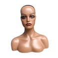 thumbnail image 3 of Cabeza de maniquí femenino, busto de cabeza de maniquí, circunferencia de la cabeza 53 cm, exhibición de peluca Estilo A, 3 of 8