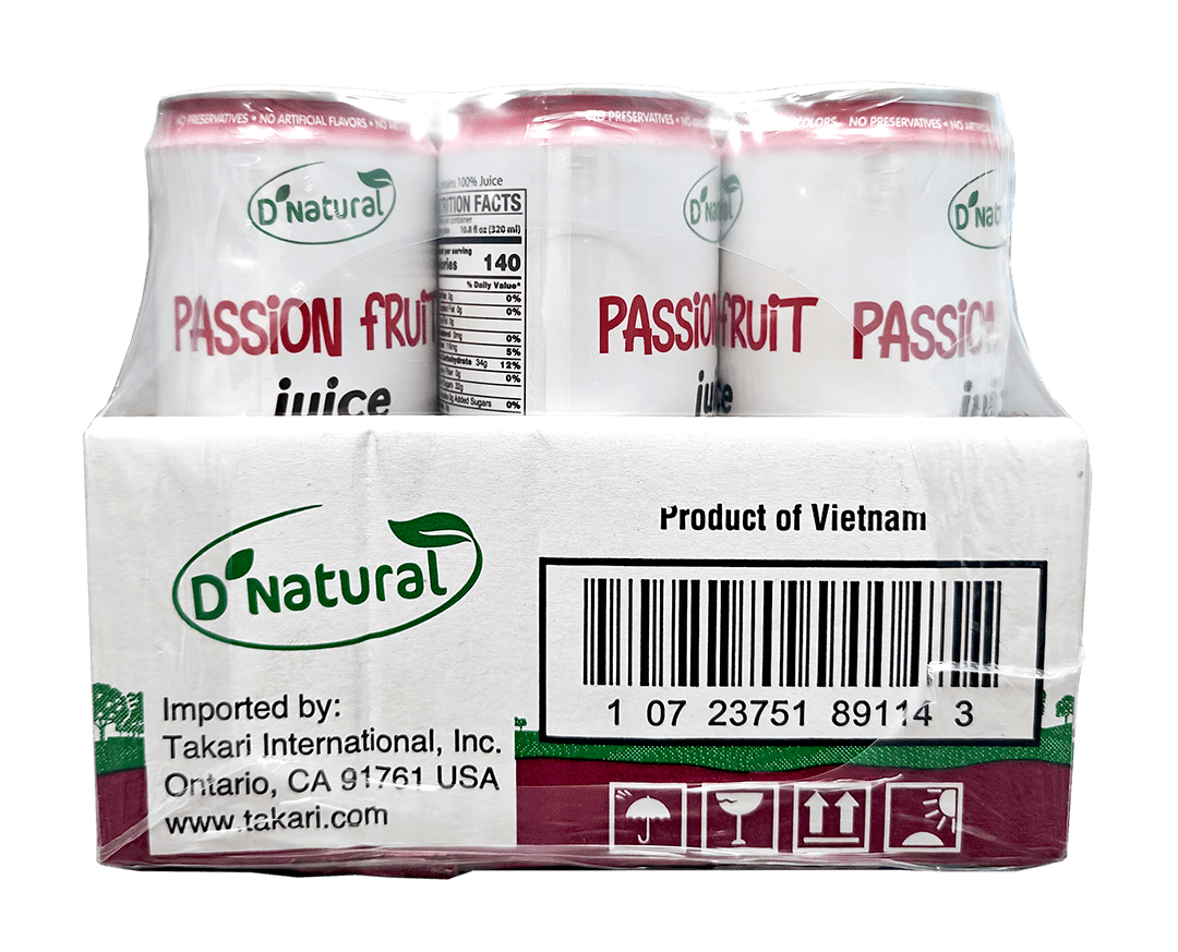 D'Natural- PASSION FRUIT Juice with pulp (100% Juice)