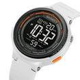 thumbnail image 3 of SKMEI Unisex Digital Sports Watch with 50M Water Resistance, EL Backlight, 1/100 Sec Stopwatch, Dual Time Zones, Daily , Countdown Timer, Date/Week Display, 12/24H Format - Resin Crystal, ABS, 3 of 6