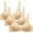 Beige, variant on nerohusy Womens 3 Pack Bras,Womens Bra Small Cup,Women's Seamless Wire Free Push-up Bra,Bras for Women Wireless Bras No Underwire Comfort Bralettes,Black,XL