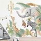 thumbnail image 1 of Rainforest Wall Decals Giraffe Elephant Monkey Zebra Wall Stickers For Bedroom Living Room Kid's Room Kindergarten, Art Window Door Cabinet Corridor W, 1 of 5