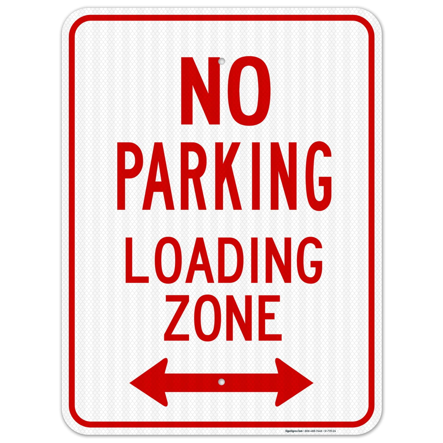 No Parking Sign, Loading Zone Sign, - Walmart.com